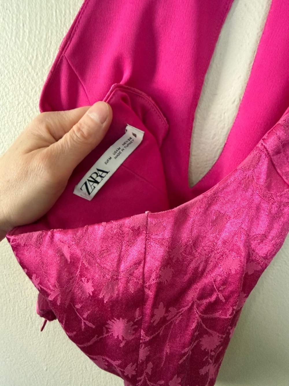 Zara Fuchsia Pink Halter Tank Top - Picture 7 of 7